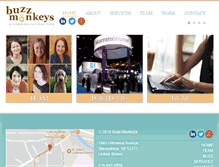 Tablet Screenshot of buzzmonkeyspr.com